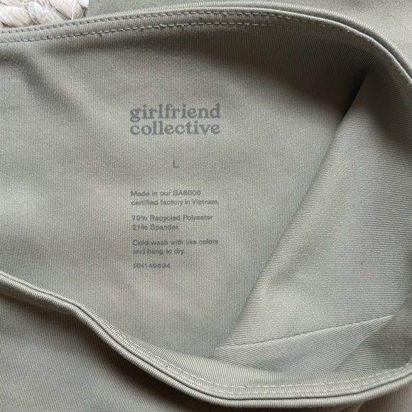 [Girlfriend Collective] Agave Green High Rise Ankle Length Leggings Size Large L - Picture 6 of 6